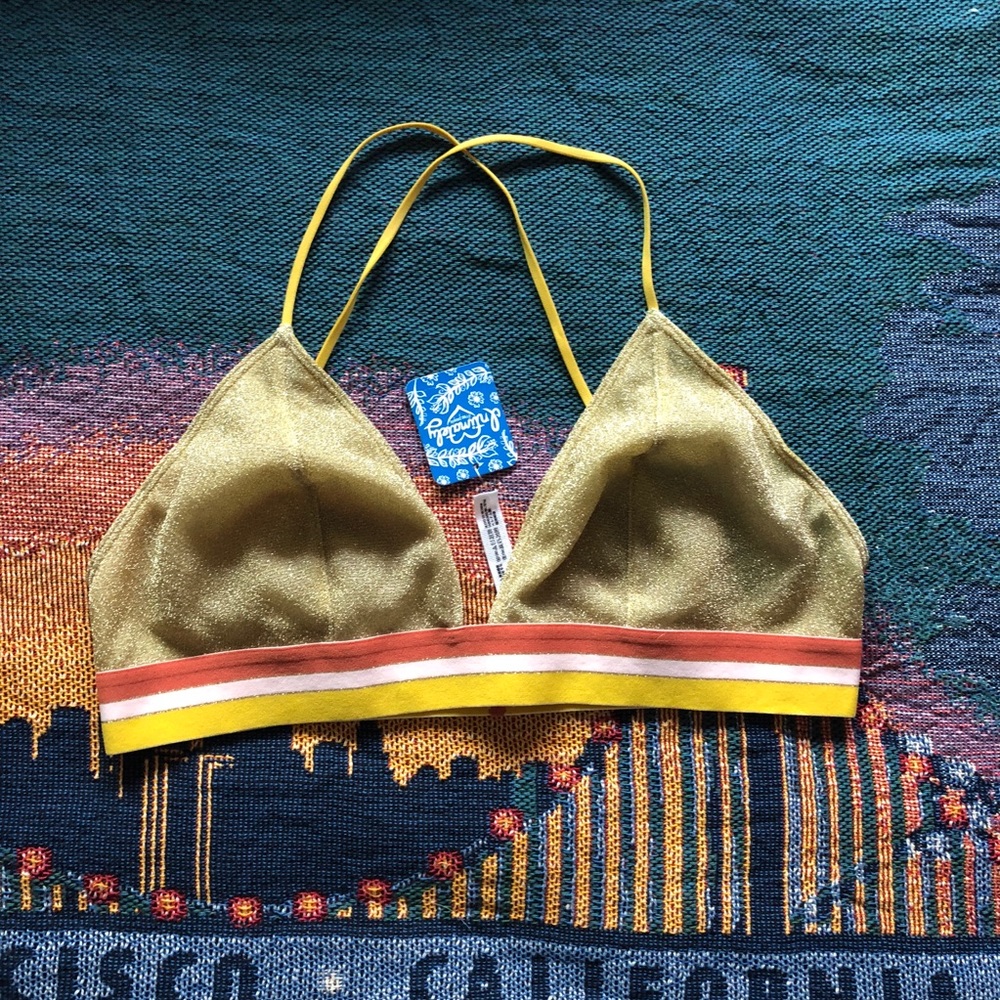 Intimately Free People Francesca Metallic Sparkle Soft Bra